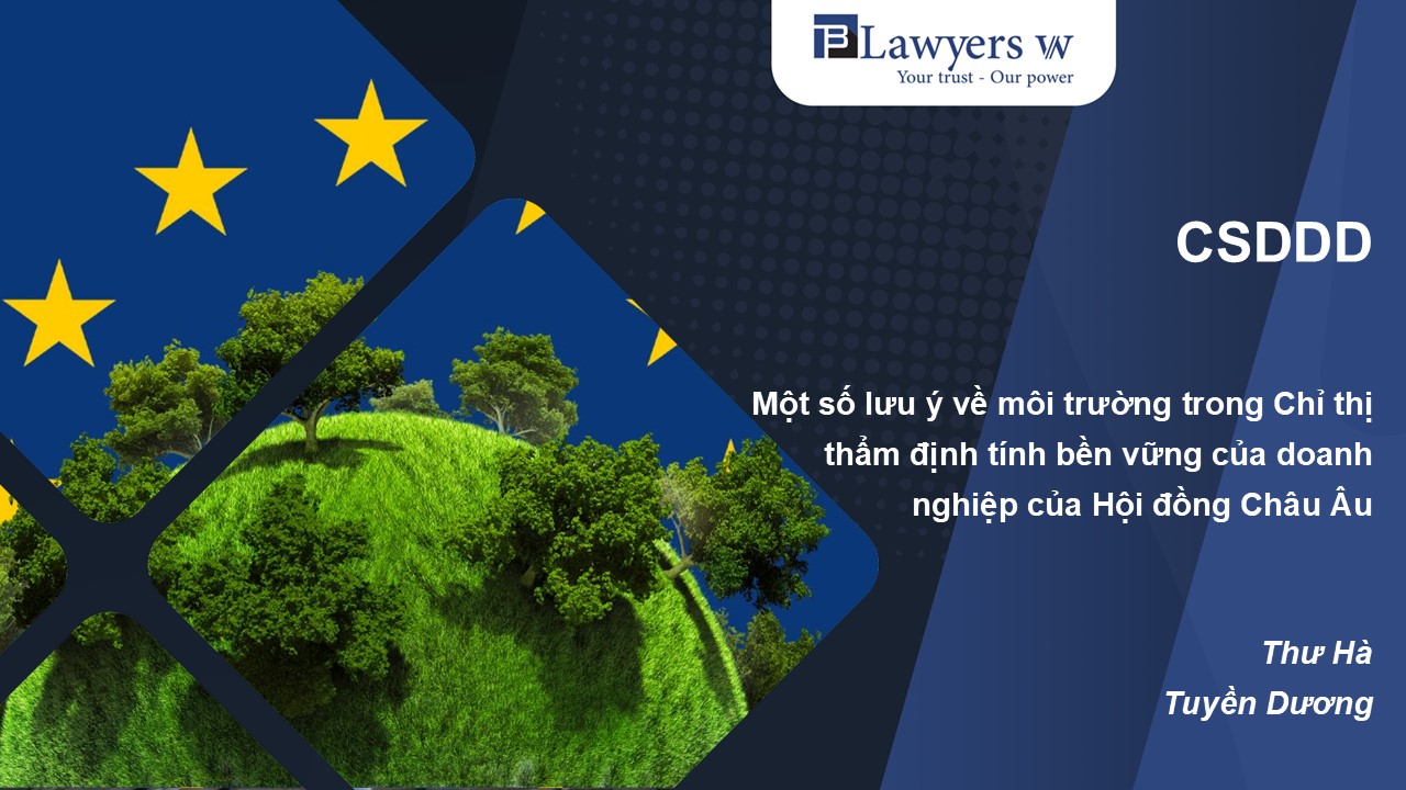 Một số lưu ý về môi trường